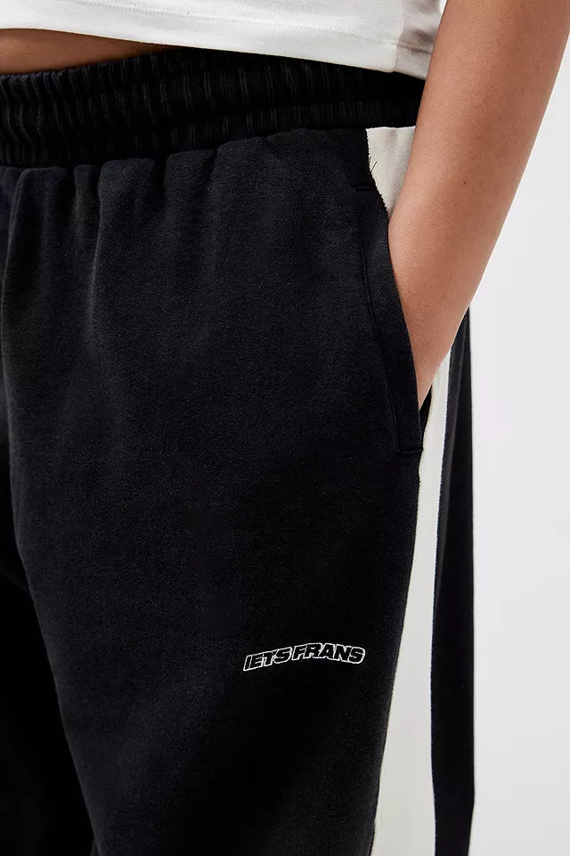 IETS FRANS - Black Panel Harri Baggy Joggers-Unisex S
