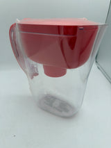 Brita Small 6 Cup Red Denali Water Filter Pitcher with 1 Brita Standard Filter
