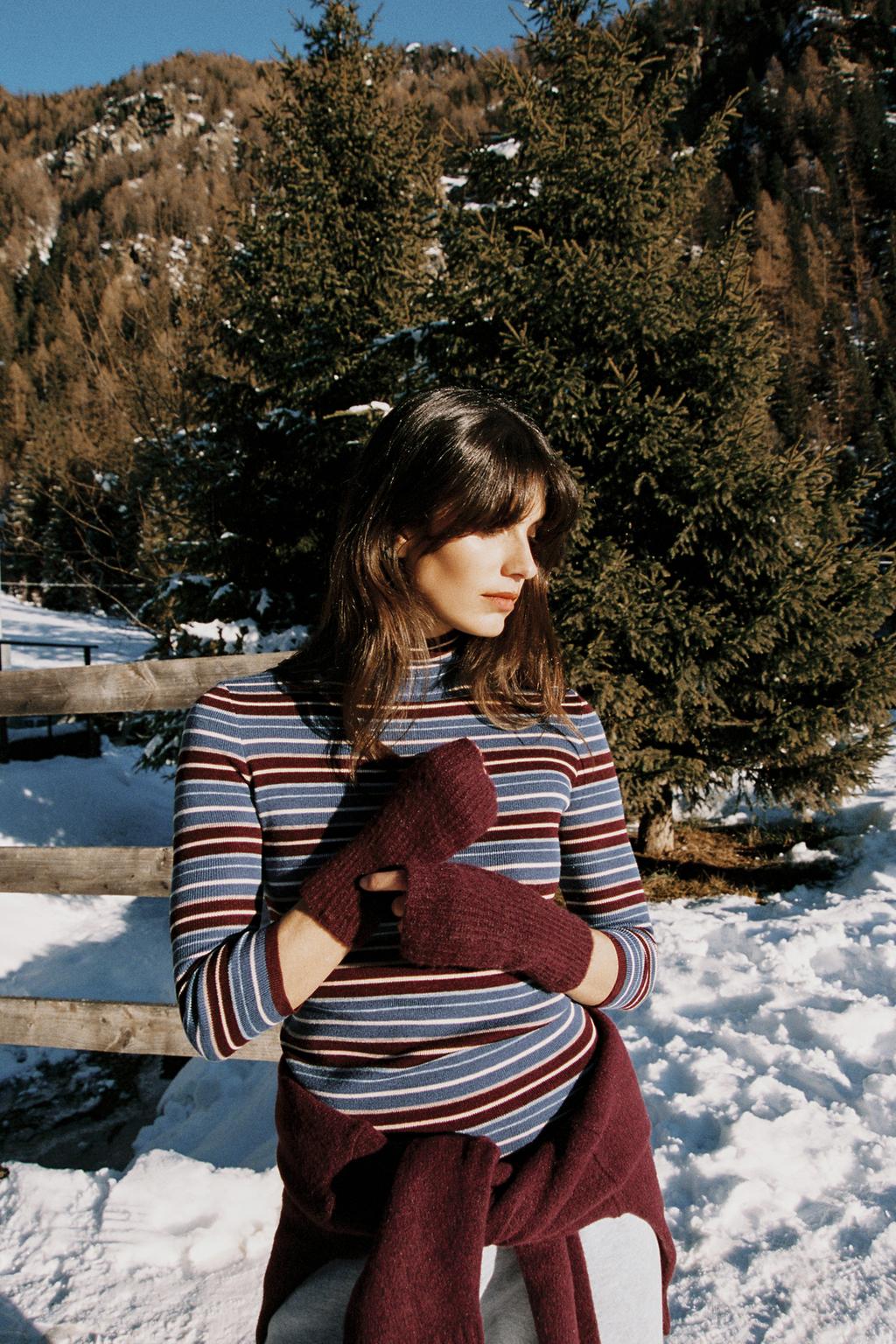 Women's Striped Knit Jumper by Zara - Multicolored - Small