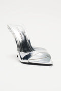 Fashion Nova Strut This Heels - Silver Size 11