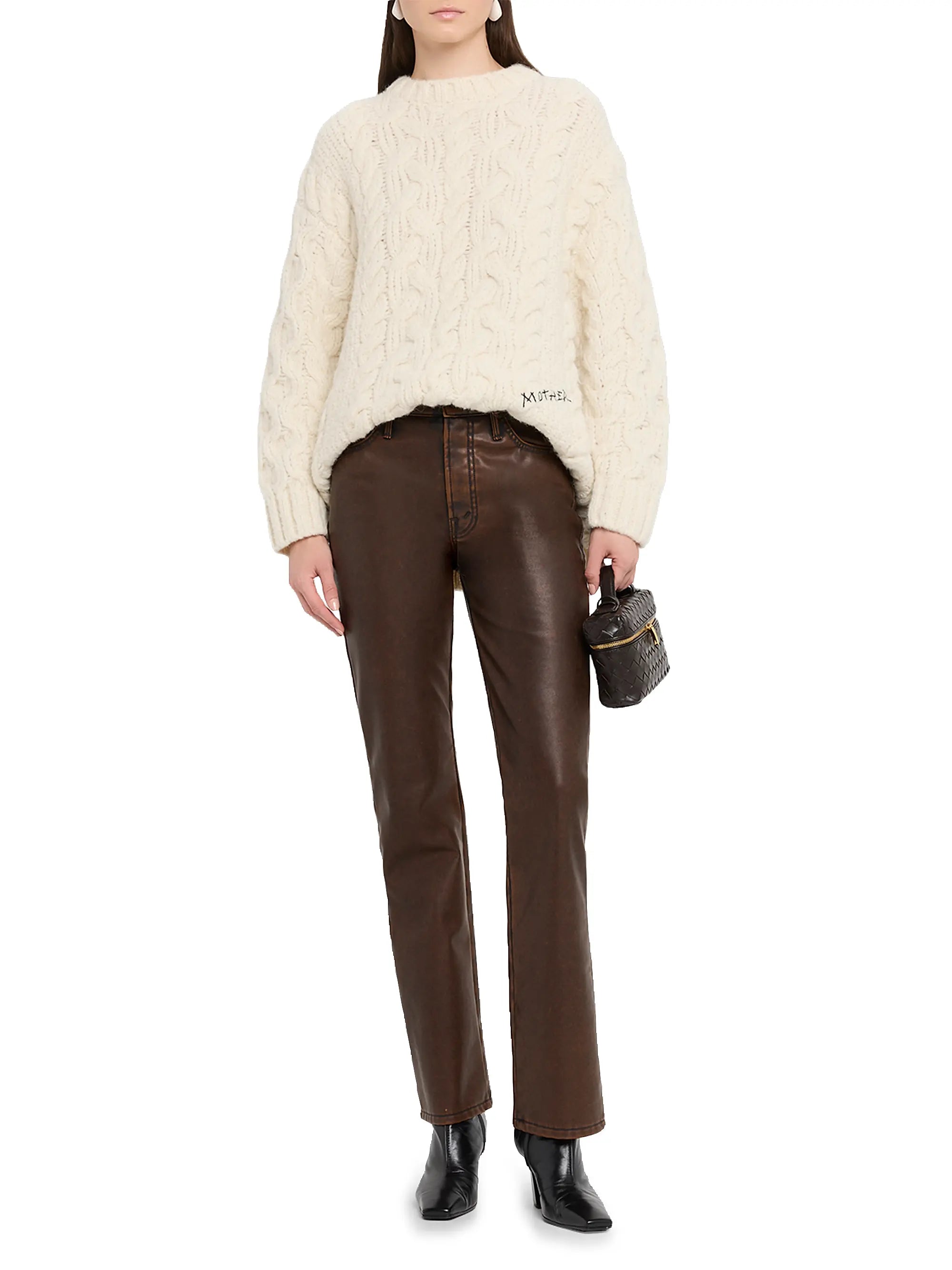 MOTHER The Insider Sneak Women's Coated Jeans (size: 30)