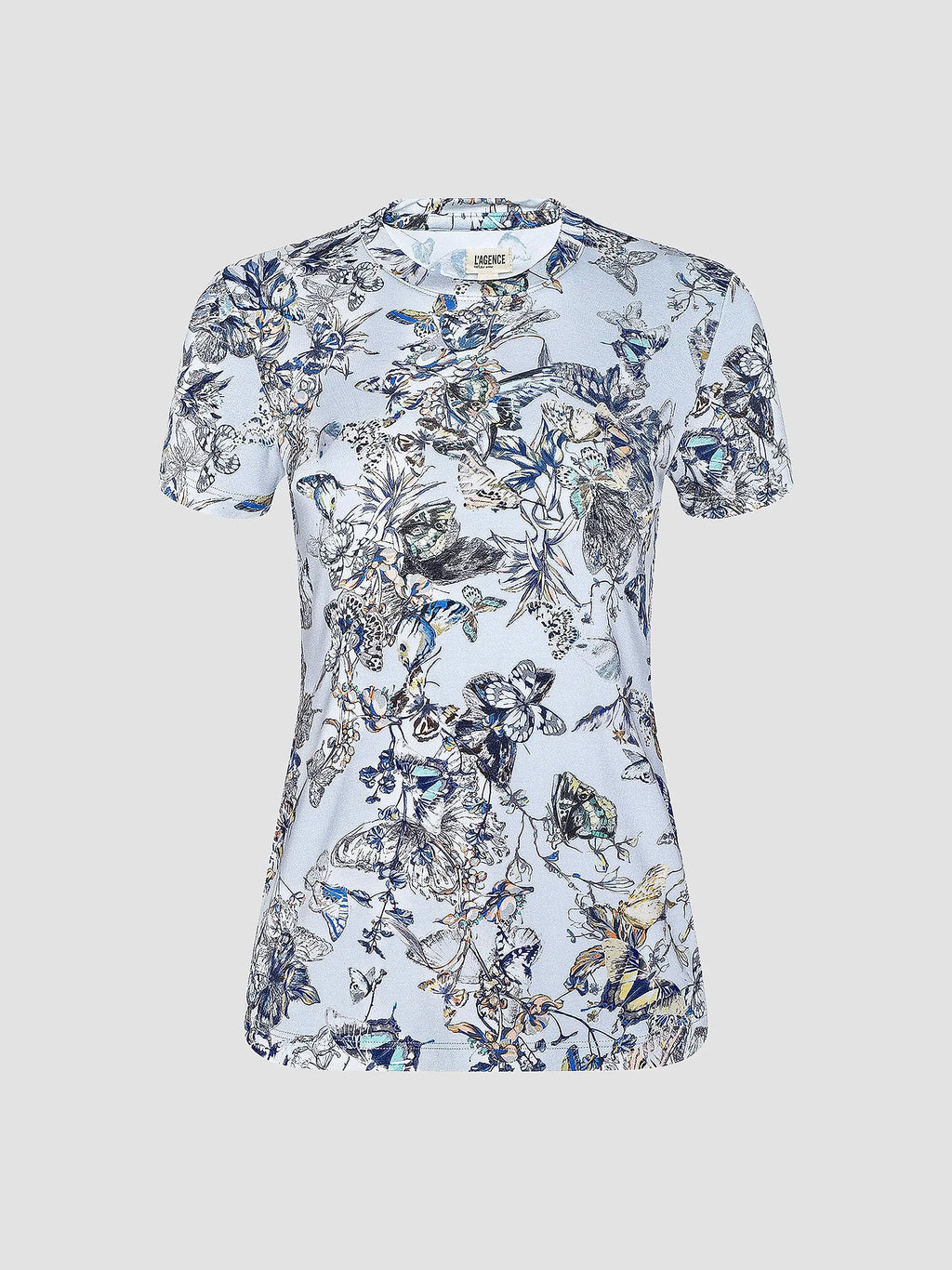 L'AGENCE Women's Ressi Butterfly Wing T-Shirt (Size: Small)