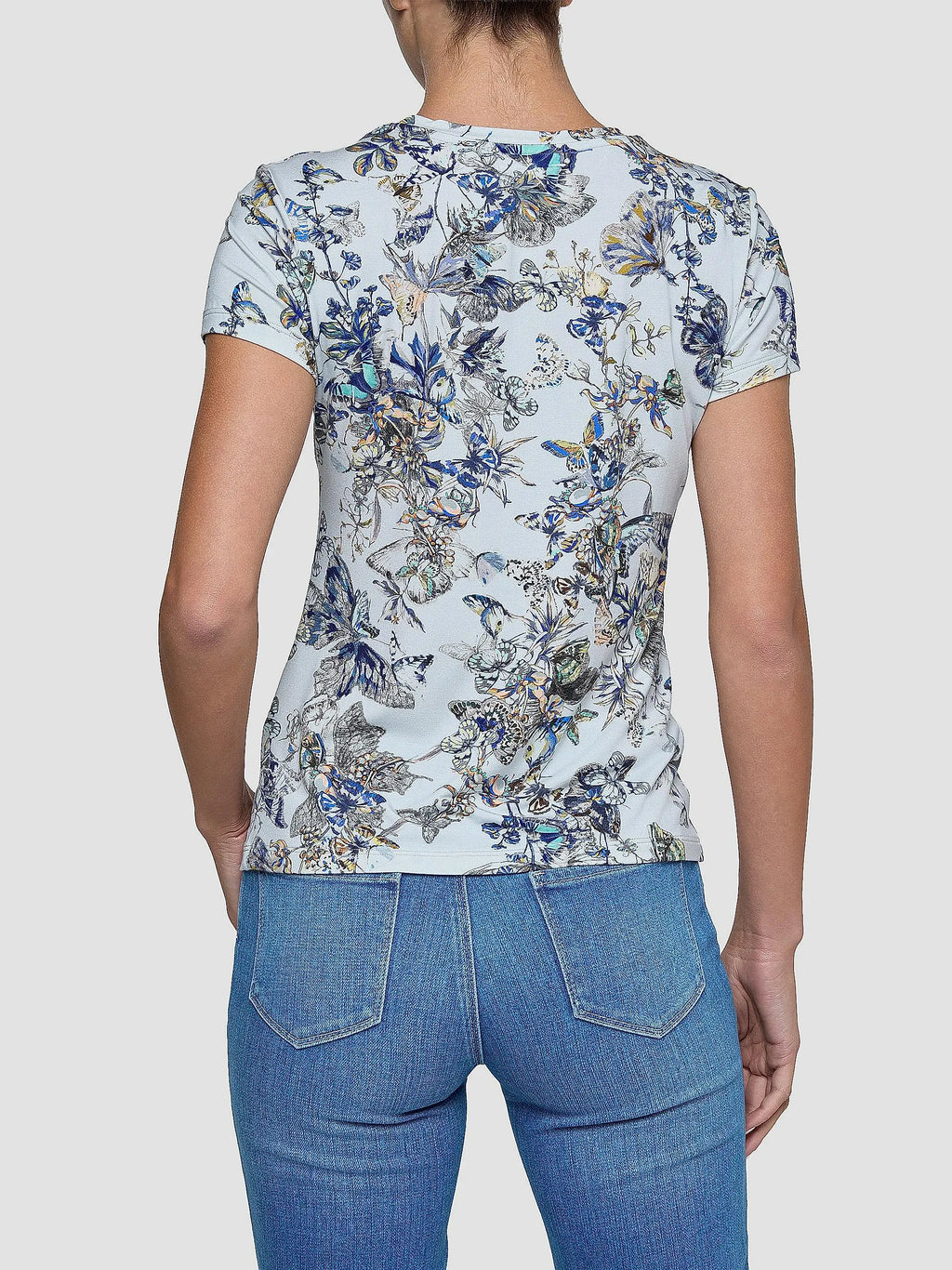 L'AGENCE Women's Ressi Butterfly Wing T-Shirt (Size: Small)