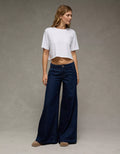AE Dreamy Drape Baggy A-Line Fit Jean Midnight Slummer - Women 000R