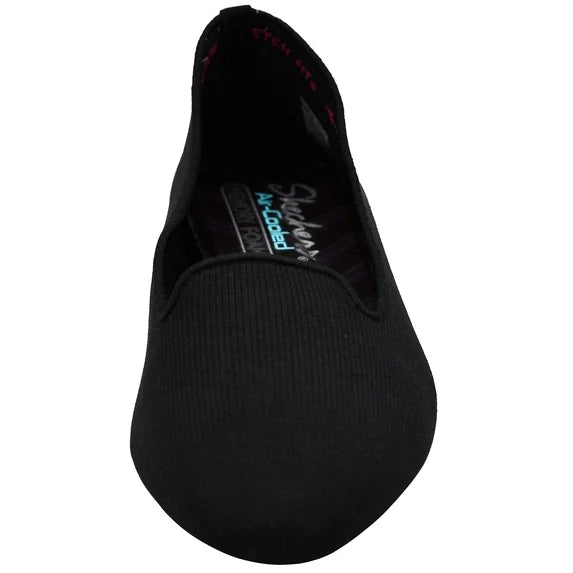Skechers Women's Cleo Sherlock Engineered Knit Loafers - Black - Size 7.5