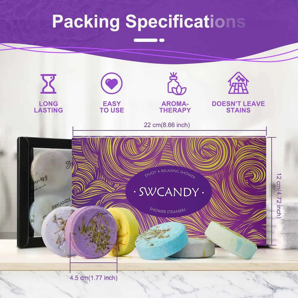 SWCANDY Shower Steamers - 8 Tablets