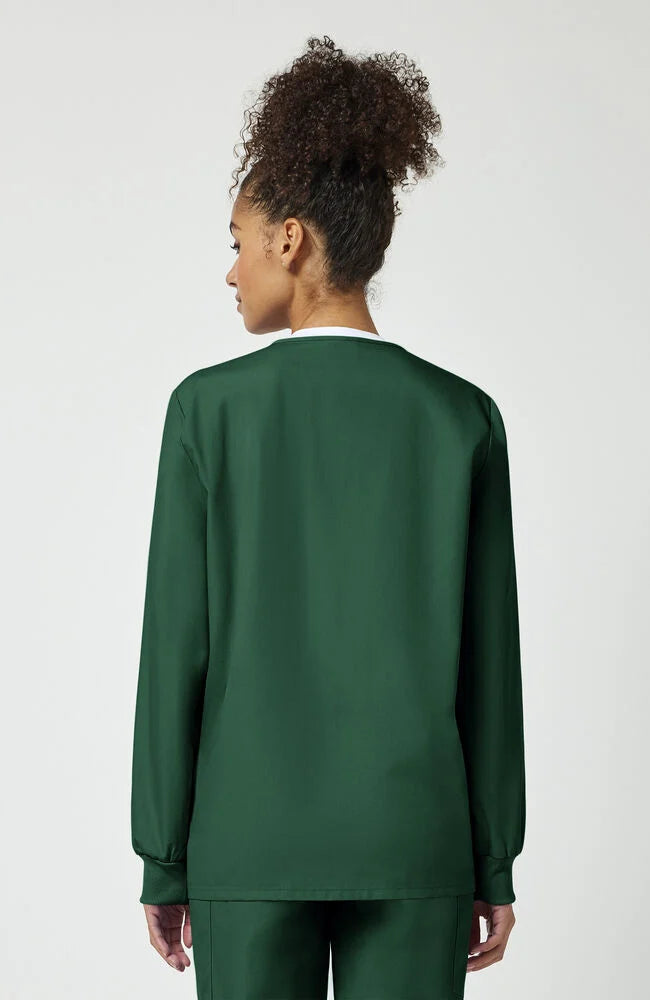Cherokee WW Originals Women's Snap Front Scrub Jacket - Hunter Green - Large