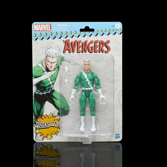 Marvel Legends Series Quicksilver, Retro Marvel Comics Collectible Action Figure (6”)