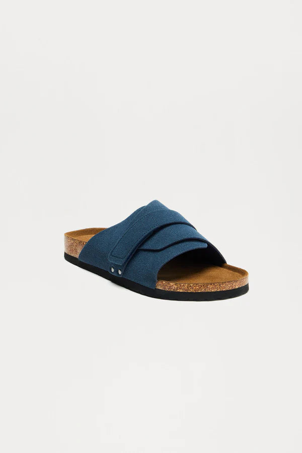 Champagne Beach Slides - Navy Women's 10