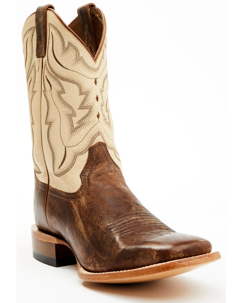 Cody James Men's Bone Western Boots - Broad Square Toe - Ivory - Size 10D