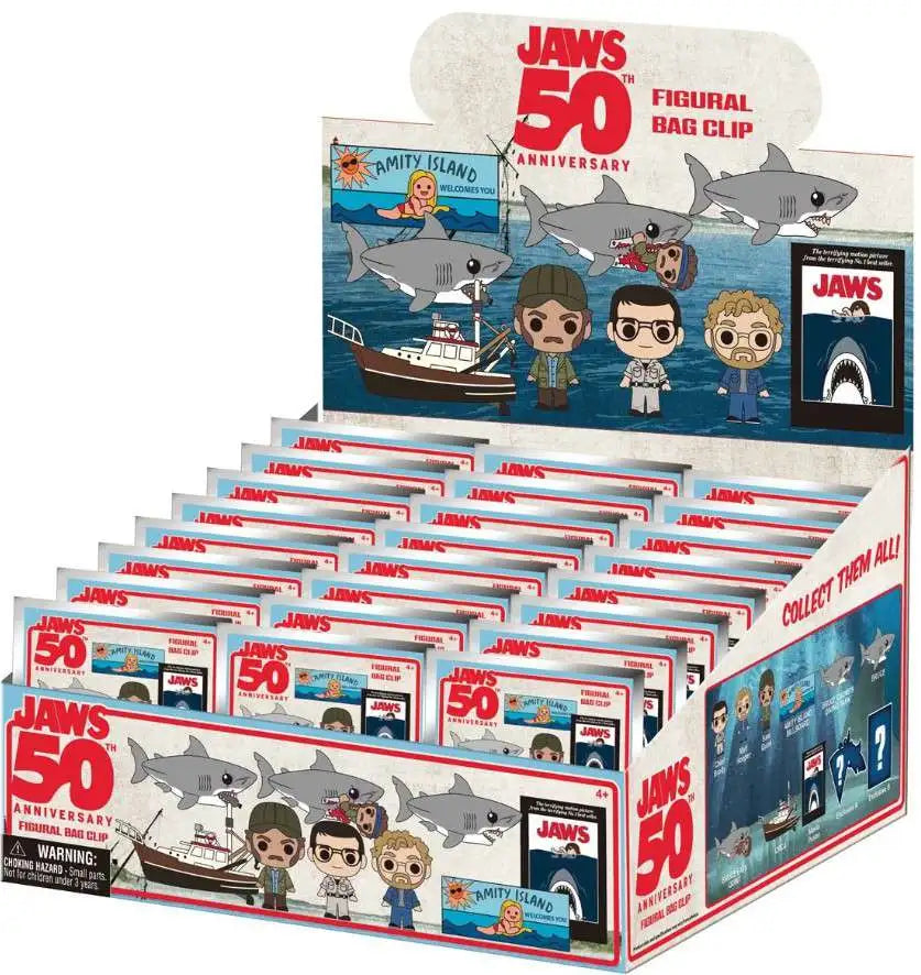 Jaws 50th Anniversary 3D Foam Backpack/ Bag Clip Series [1 Case/ 24 PCS]