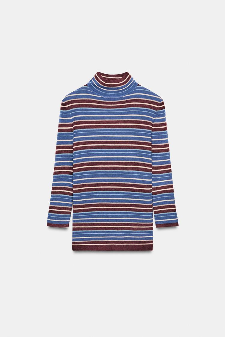 Women's Striped Knit Jumper by Zara - Multicolored - Small