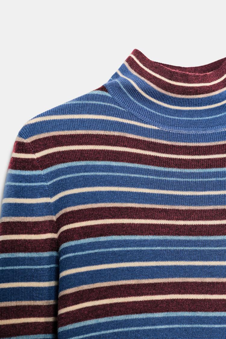 Women's Striped Knit Jumper by Zara - Multicolored - Small