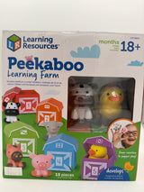 Learning Resources Peekaboo Learning Farm - 10 Pieces, Ages 18+ Months