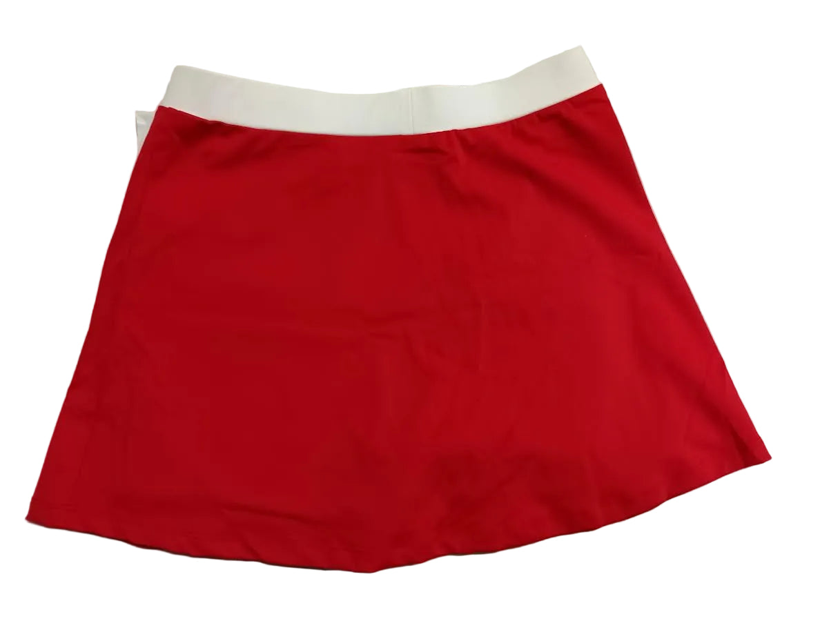 Red Wrap Waist Sport Skort by Berlook - Medium