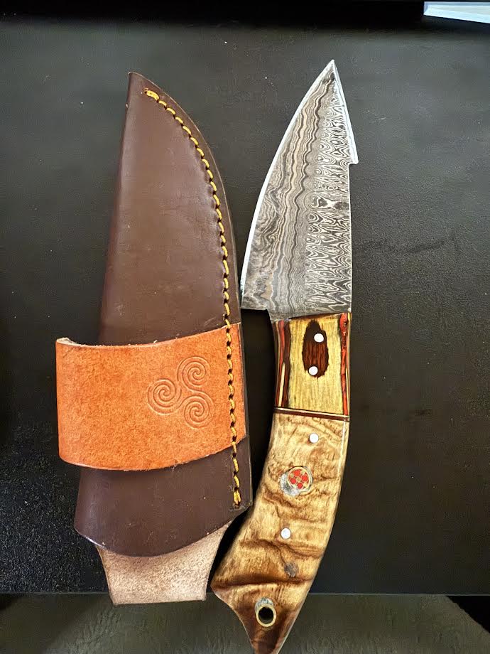 LMK Louis Martin Knives Custom Made Damascus Knives