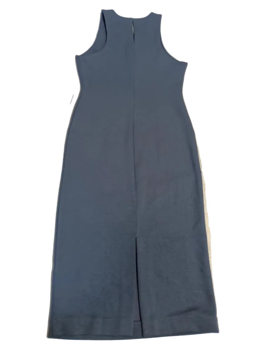 Racer-Neck Knit Midi Dress in Preppy Navy by Banana Republic - Small