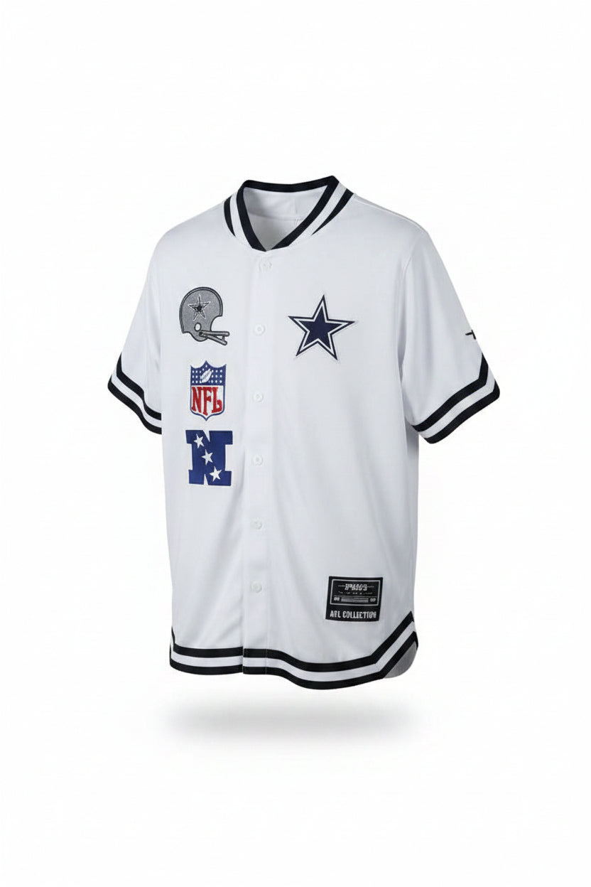 Dallas Cowboys Day One Logo Full-Button Jersey Men's Large