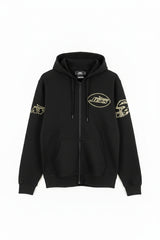 NFL NEW YORK JET BLACK AND GOLD MEN'S PULLOVER HOODIE Large