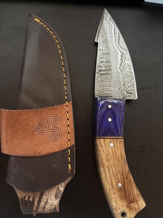 LMK Louis Martin Knives Custom Made Damascus Knives