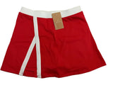 Red Wrap Waist Sport Skort by Berlook - Medium