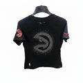 ATLANTA HAWKS RHINESTONE BLACK TEE  WOMEN'S  Medium