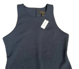 Racer-Neck Knit Midi Dress in Preppy Navy by Banana Republic - Small