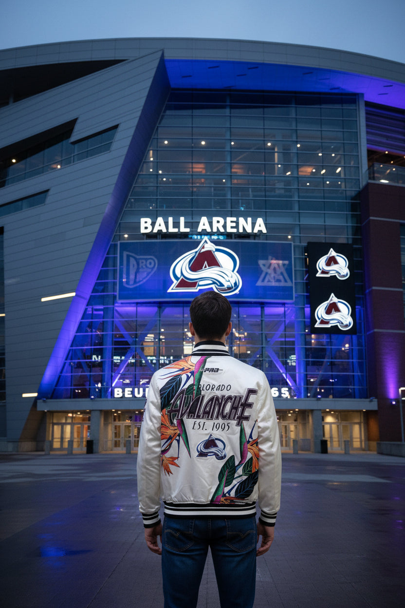 Colorado Avalanche Satin Jacket  Large