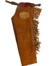 Handcrafted Western Chaps - Light Brown - Size 42