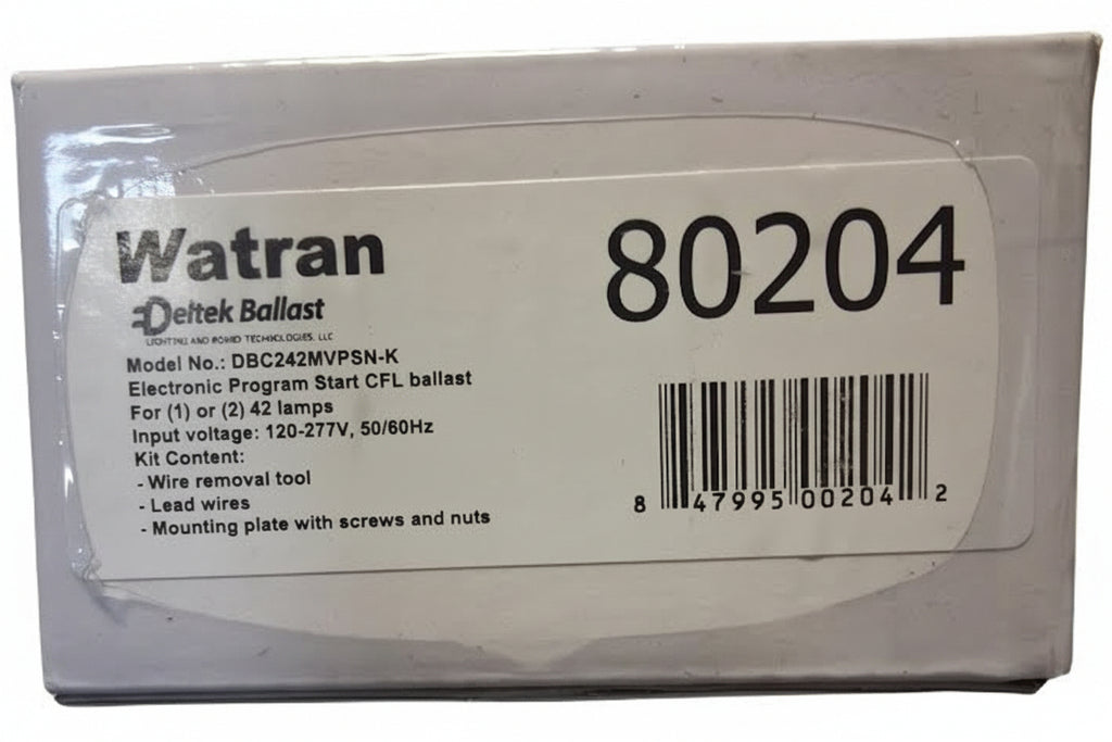 Watran Deltek DBC242MVPSN-K Compact Florescent Ballast 120v to 277v 50/60Hz