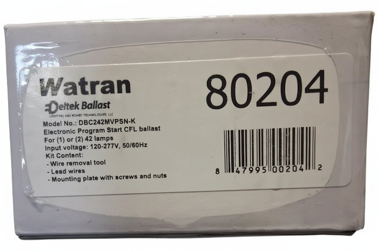 Watran Deltek DBC242MVPSN-K Compact Florescent Ballast 120v to 277v 50/60Hz