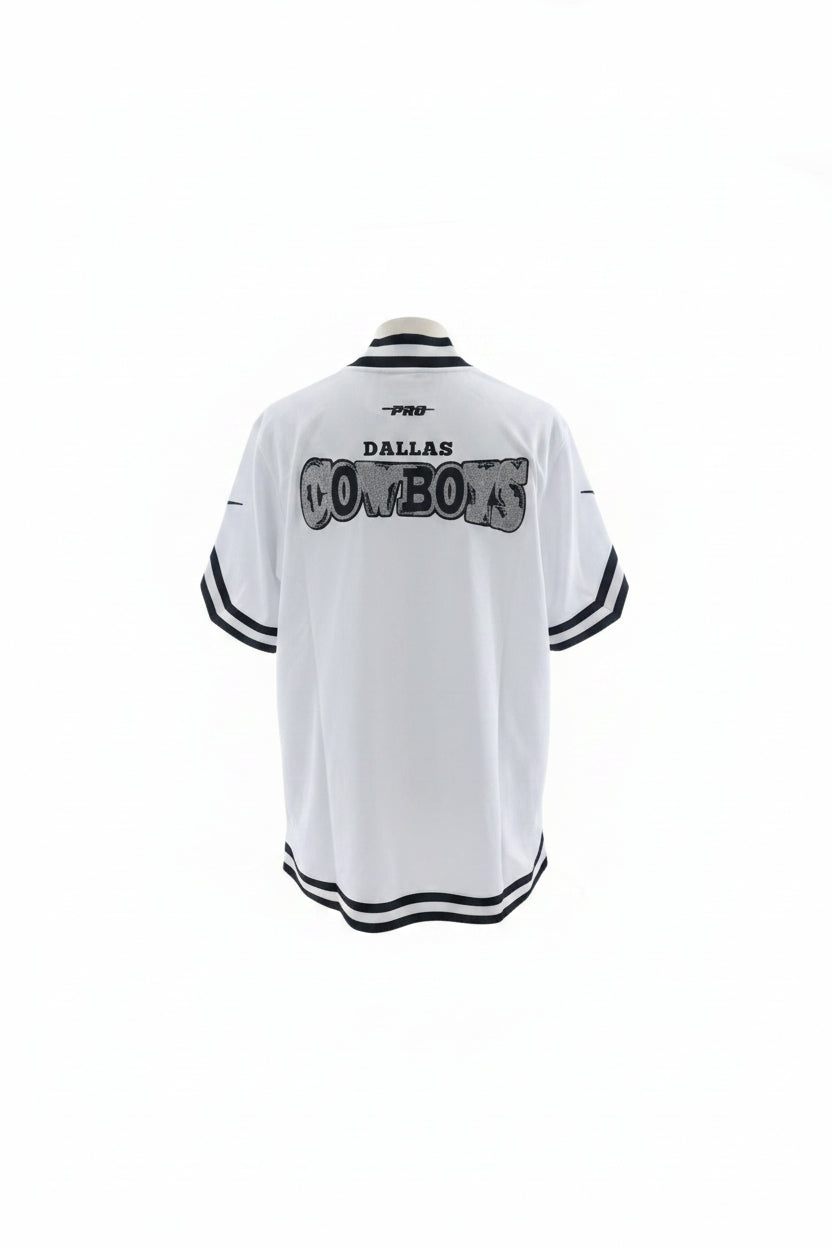 Dallas Cowboys Day One Logo Full-Button Jersey Men's Large