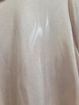 G by GIULIANA | Short Sleeved Shimmer Blouse in Pink Pearl | Large
