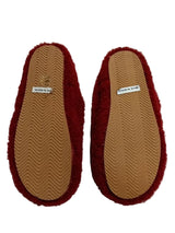 Sherpa Fleece Bit Scuff Slippers by Maeve - Burgundy - Small (Women's 6-7) *See note in description