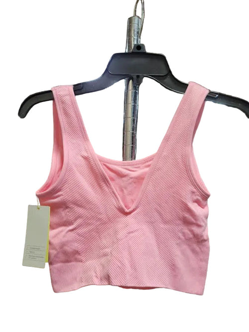 ALL IN MOTION | Women's Crop Tank Top in Pink | SM