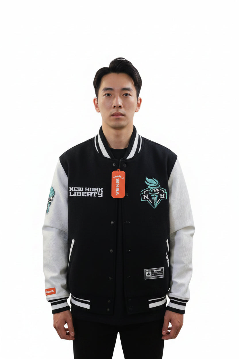 Pro Standard WNBA New York Liberty Jacket Black Green Size L
