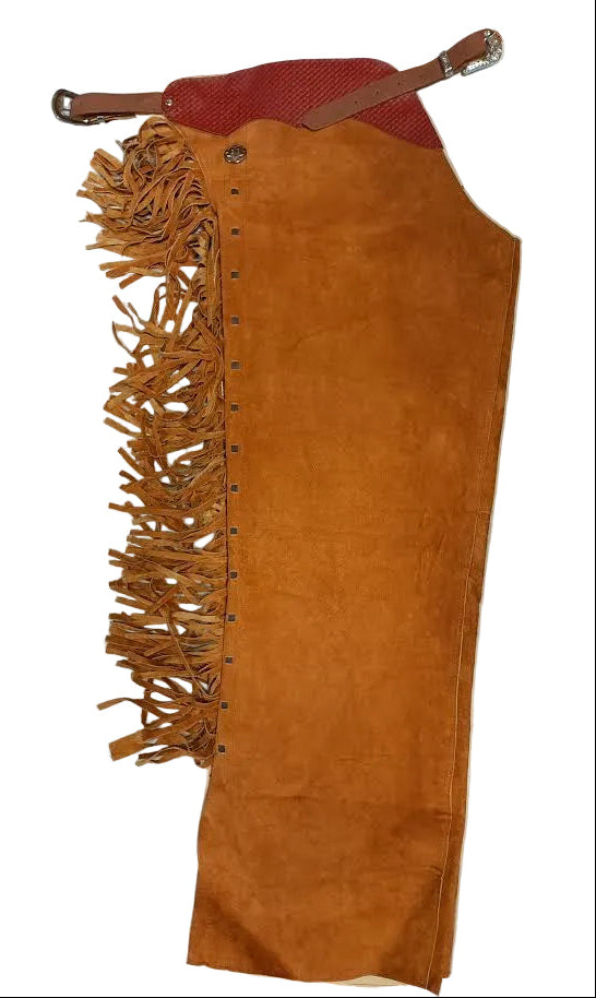 Handcrafted Western Chaps - Light Brown - Size 42