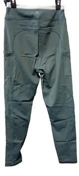 Green Natural V-Waisted Leggings 25" by Berlook - Medium