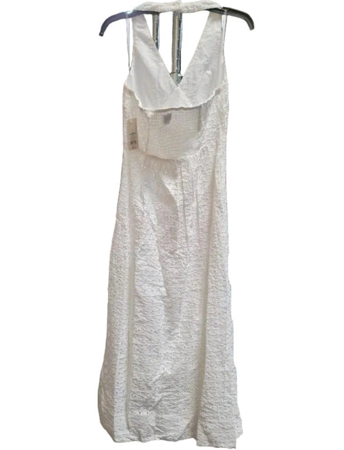 A NEW DAY | White Halter Maxi Dress | Backless | SM