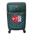 SWISS TRAVELLER SOFT SIDE SUIT CASE -SHADES OF GREEN