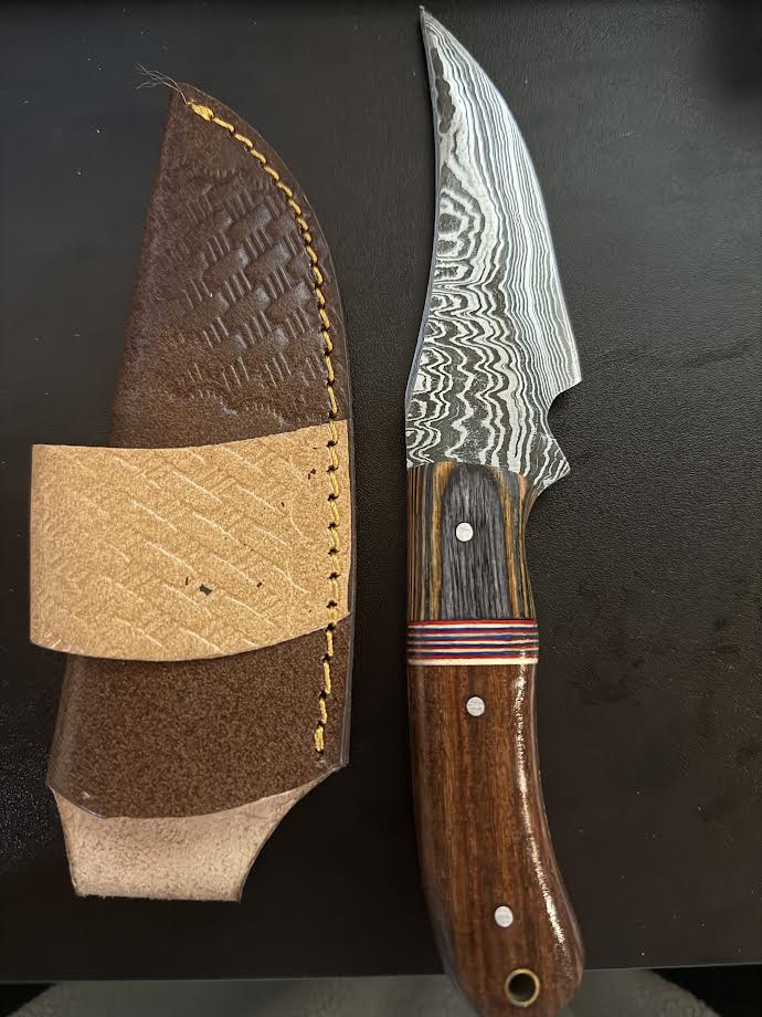 LMK Louis Martin Knives Custom Made Damascus Knives