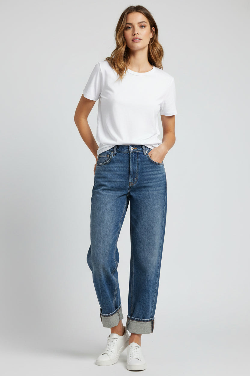 Pilcro Light Blue Denim Jeans with Contrast Stitching - Size 28