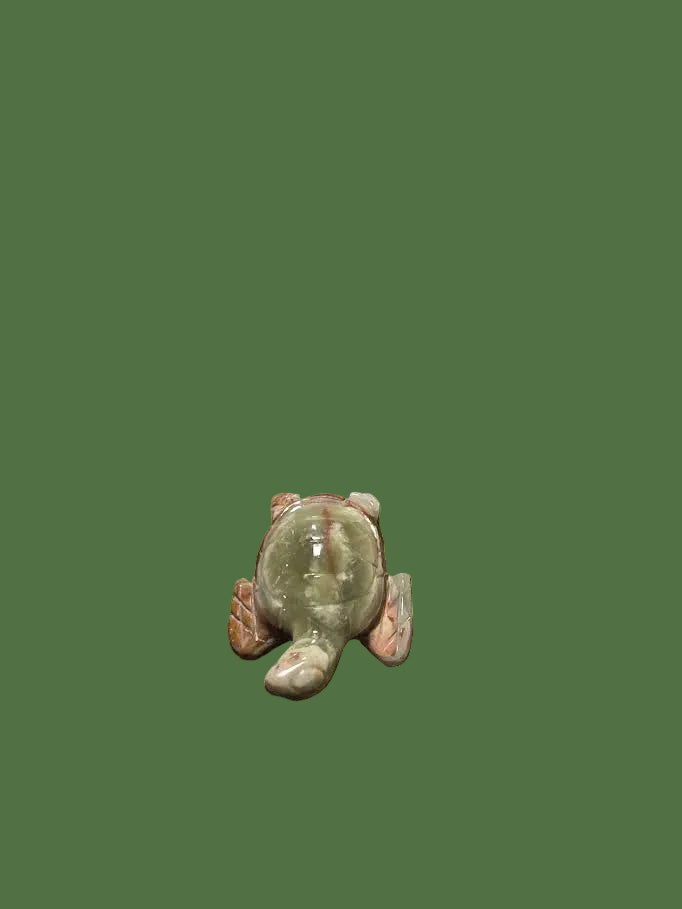 A polished  onyx turtle figurine