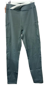 Green Natural V-Waisted Leggings 25" by Berlook - Medium