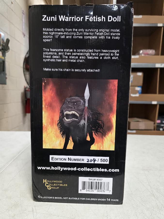 HOLLYWOOD COLLECTIBLES - Zuni Warrior Fetish Doll - Edition Number 204/500