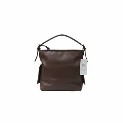 PRETTY  PERSUASION MICRO FIBER LEATHER BUENO SHOULDER BAG  (CHOCOLATE)