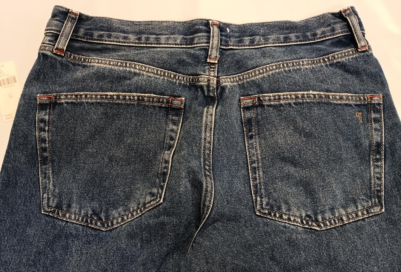 Pilcro Light Blue Denim Jeans with Contrast Stitching - Size 28