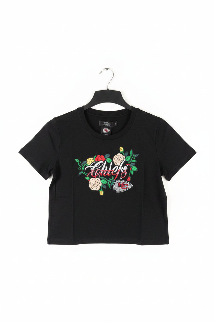 Kansas City Chiefs Women's Ink and Bloom T-Shirt  Large