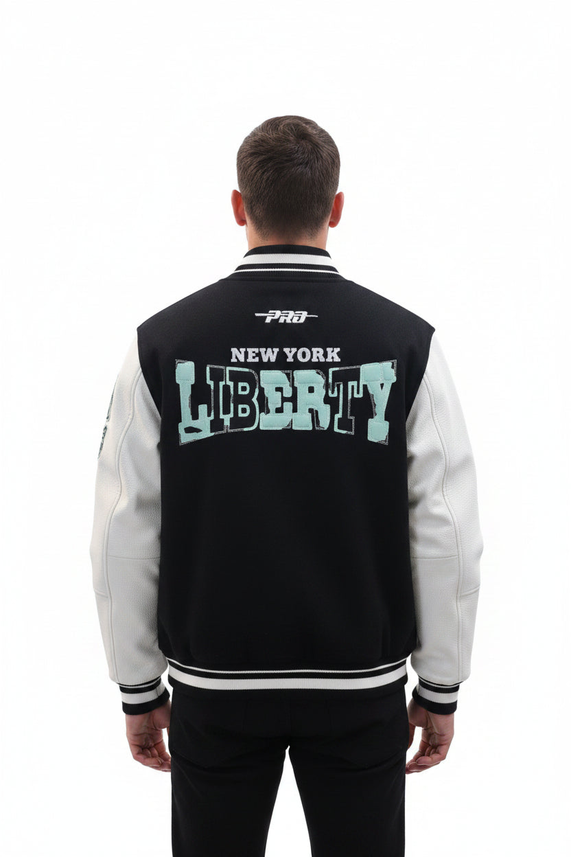 Pro Standard WNBA New York Liberty Jacket Black Green Size L
