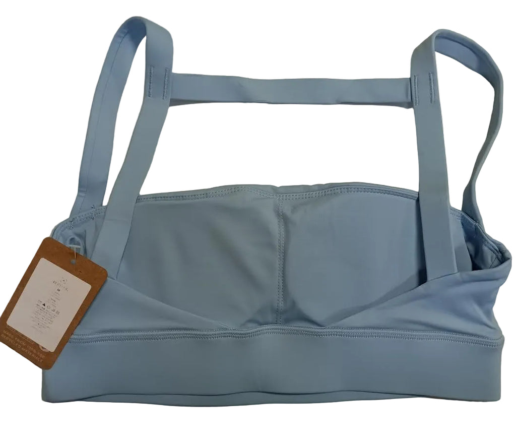 Light Blue Sports Bra by Berlook - Medium